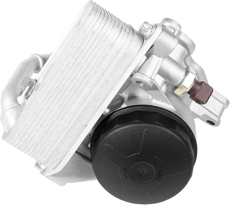 liriuda Oil Filter Housing Assembly with Engine Oil Cooler 11428642289 Replacement for BMW 328i 2011-2015, 528i xDrive 2010-2011, BMW X1 2013-2015, X3 2009-2015 2.0L 2.5L 3.0L w/Oil Filter Housing Cap Gasket - Image 1